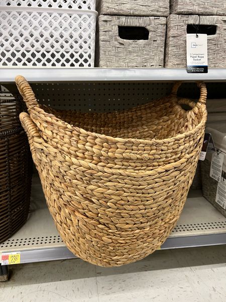 Walmart large woven hyacinth baskets, love these, I own two! 

#LTKHome #LTKFindsUnder50