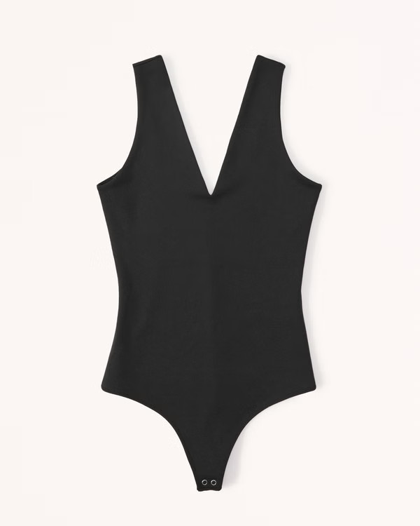 Seamless Fabric V-Neck Bodysuit | Abercrombie & Fitch (US)