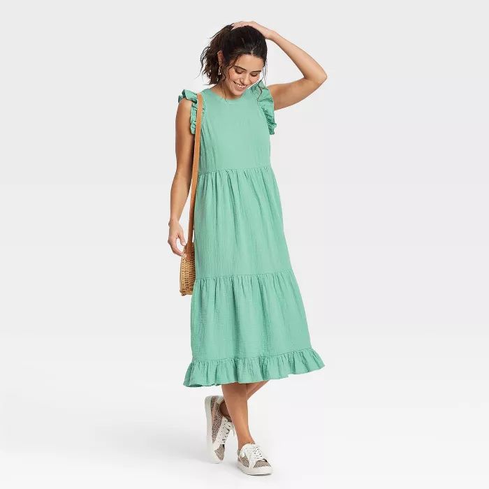 Women's Ruffle Sleeveless Tiered Dress - Universal Thread™ | Target