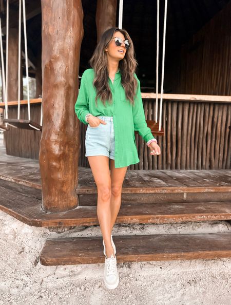 This green top from red dress is perfect for the beach as a coverup or paired with a great pair of Jean shorts! 

#LTKtravel #LTKSeasonal #LTKSale