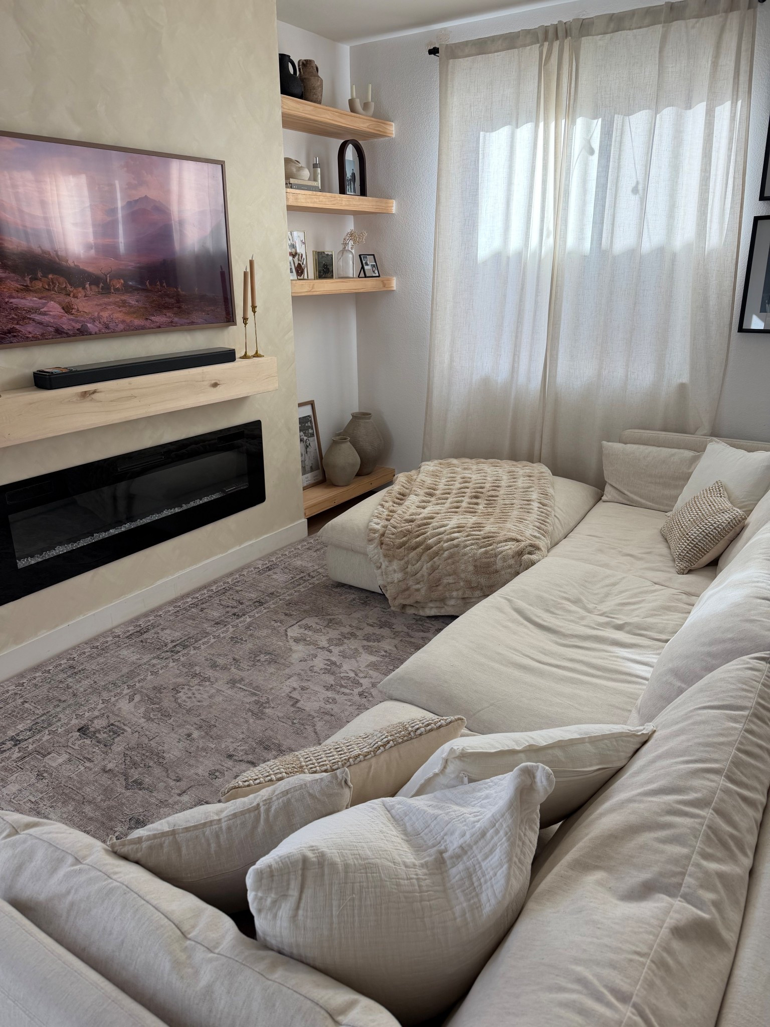 Couch year update: still so obsessed with it! Super comfortable. Don’t need to fluff it often tbh. Easy to clean! I’ve taken a few covers off for washing and it did pretty great 