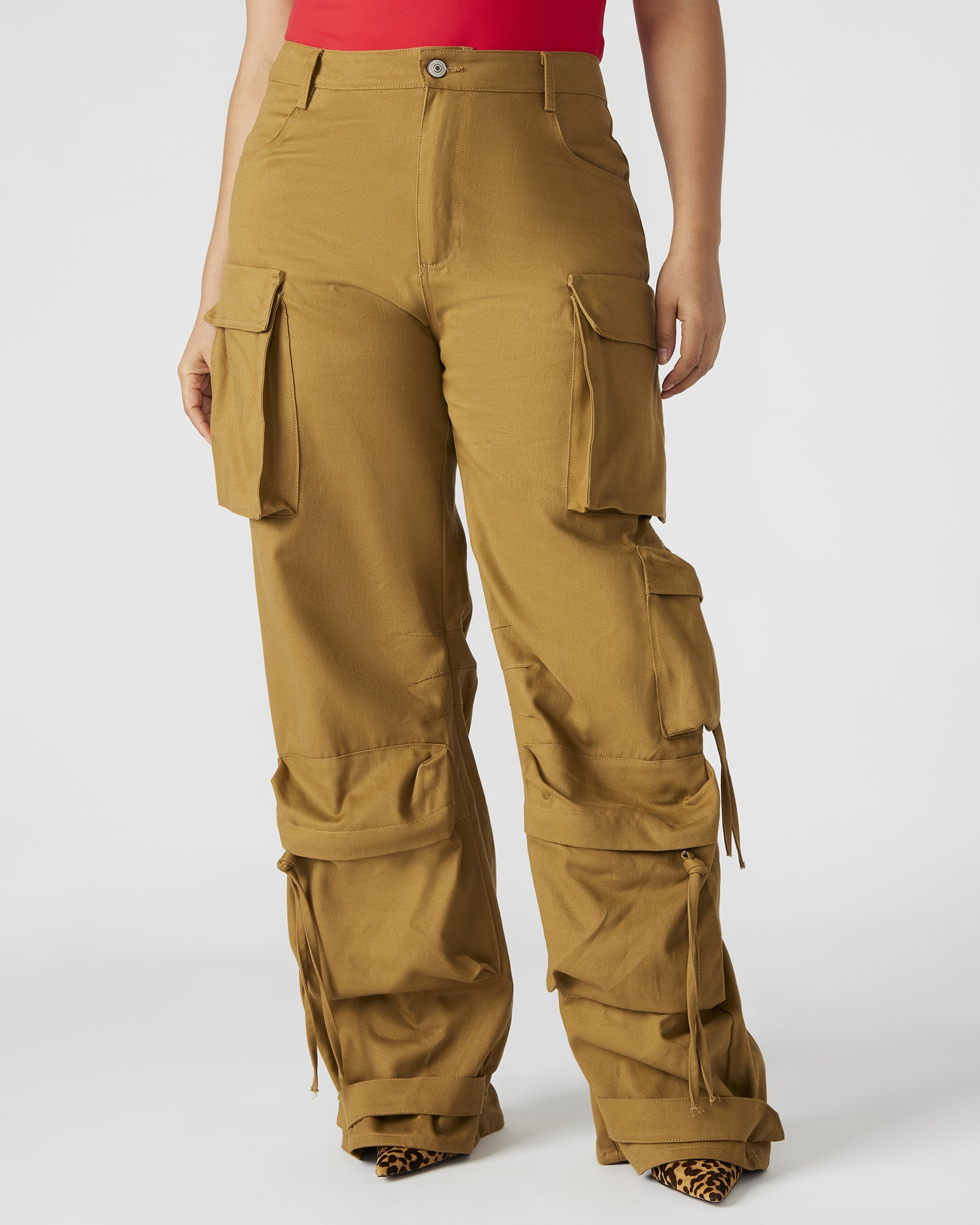 DUO Khaki Women's Utility Cargo Pants | Steve Madden (US)