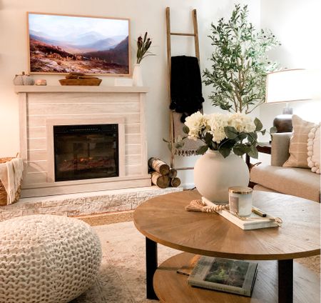 Living Room decor. Neutral living room. Cozy living room decor. The Samsung Frame TV is hands down my favorite purchase for this little room! #cozydecor #samsung #neutraldecor 

#LTKhome #LTKfamily