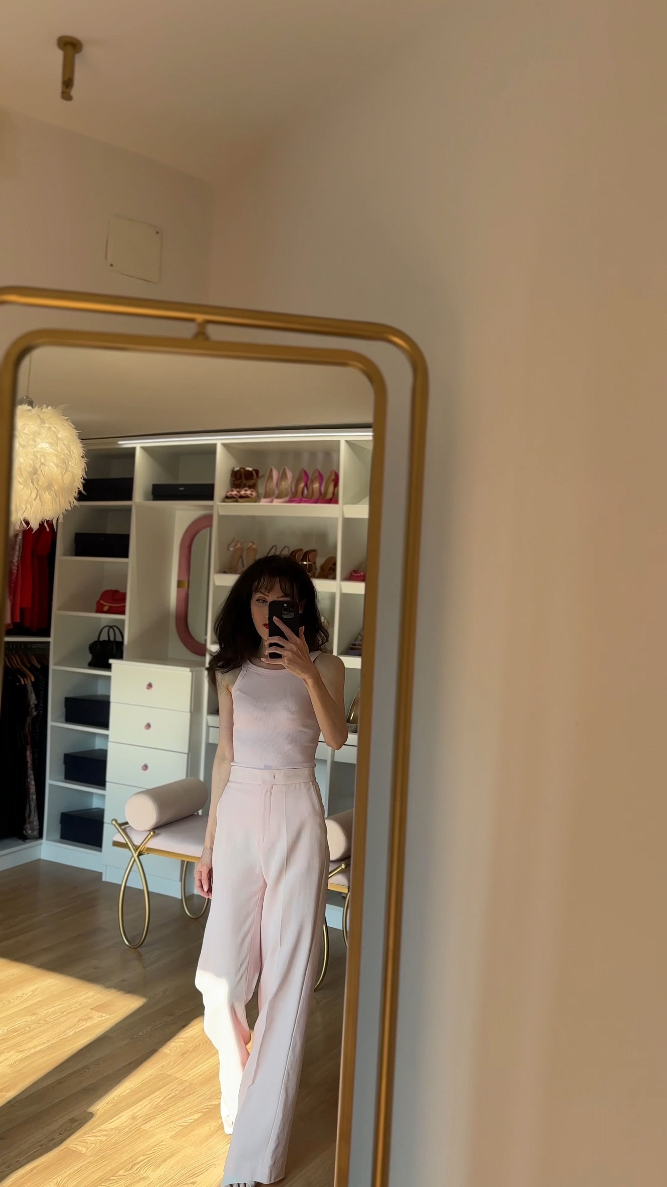 ♡ for this #summerdemureoutfit with a #tanktop I paired a #pinktanktop with #maxmara #widelegpants and white #sandalmules ♡ and follow for the next part - you need to another version of this #demuresummeroutfit

#LTKSeasonal #LTKStyleTip #LTKVideo