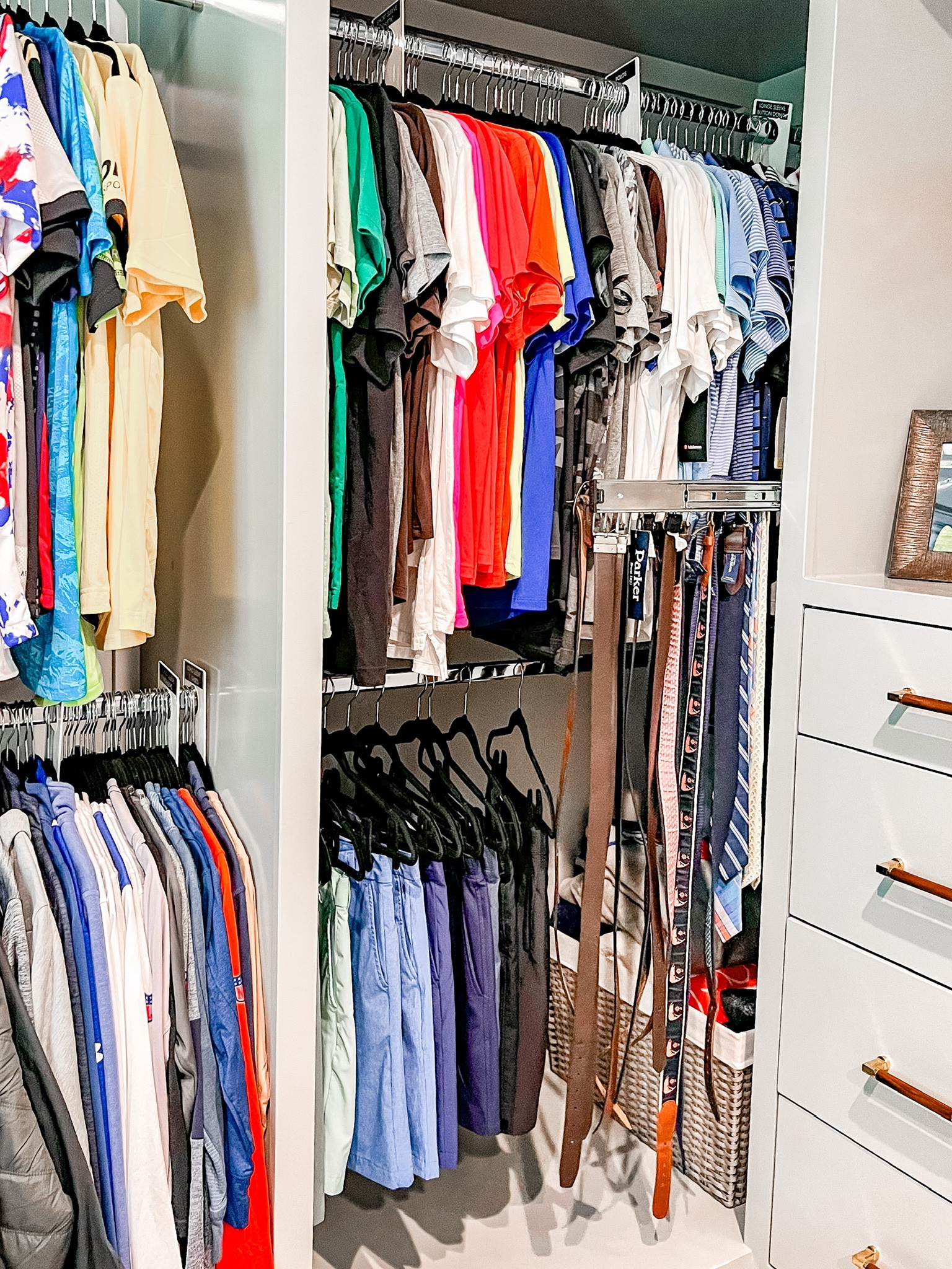 This closet tie and belt hanger extends out to quickly find what you need and then pushes right back in to keep things looking tidy!

#LTKkids #LTKBacktoSchool #LTKfamily