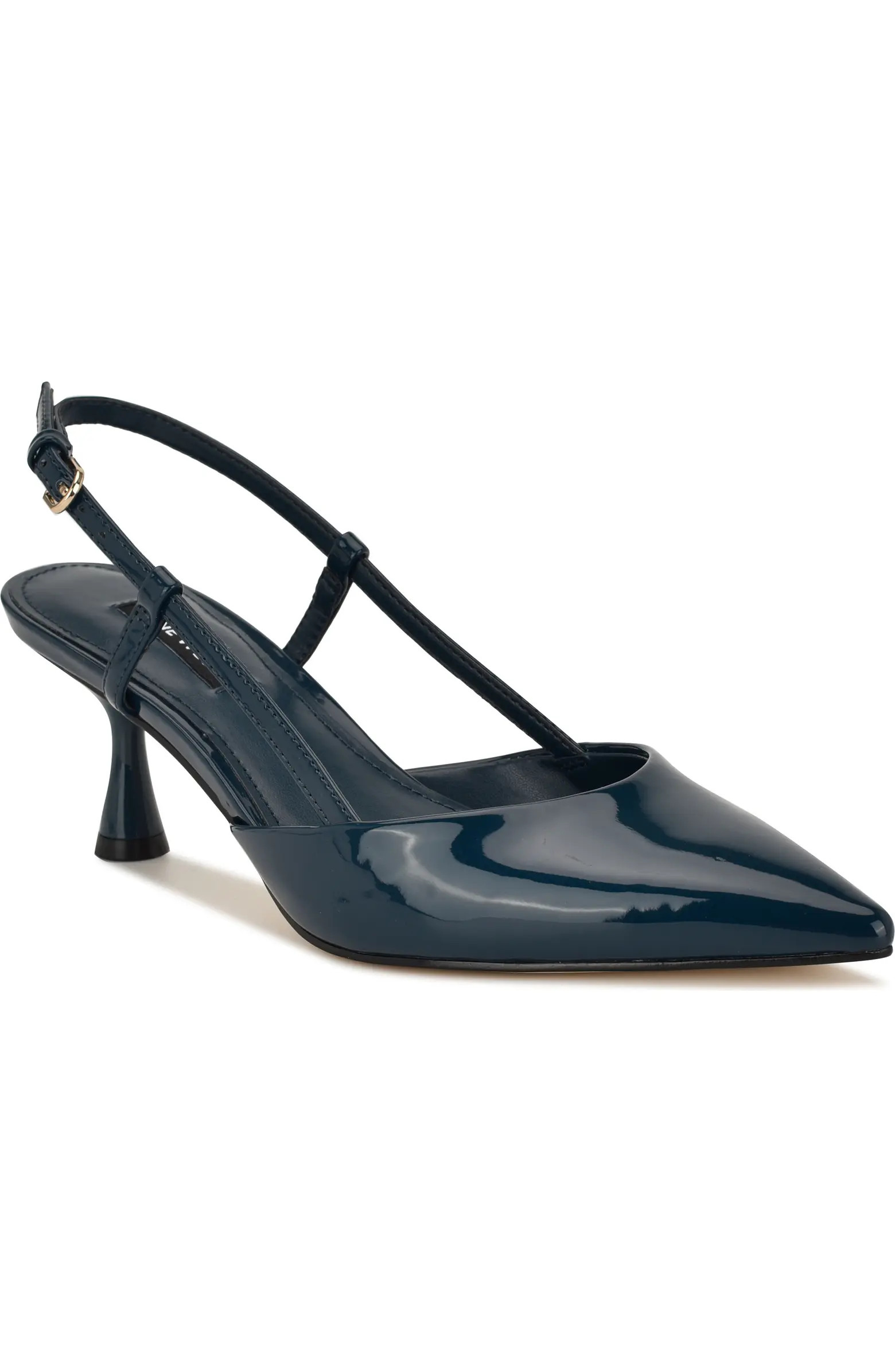 Rhonda Slingback Pointed Toe Kitten Heel Pump (Women) | Nordstrom