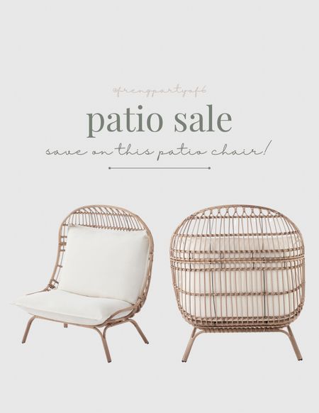 Save $100 on this cute patio chair! It looks so cozy, there’s a reason it’s called the cuddle chair 😄

#LTKhome #LTKsalealert #LTKSeasonal