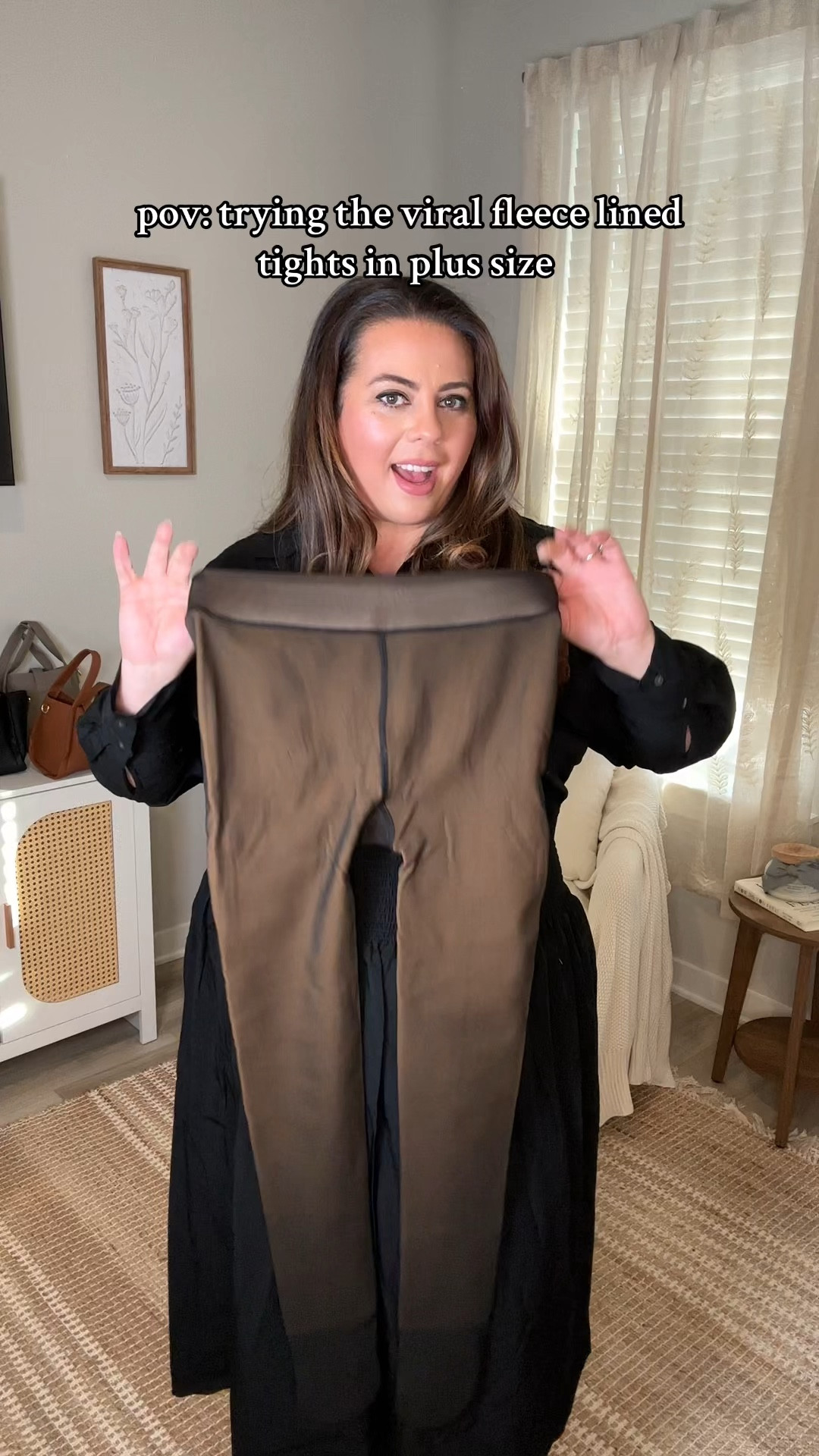 Plus size fleece lined leggings that look like stockings 

#LTKStyleTip #LTKPlusSize