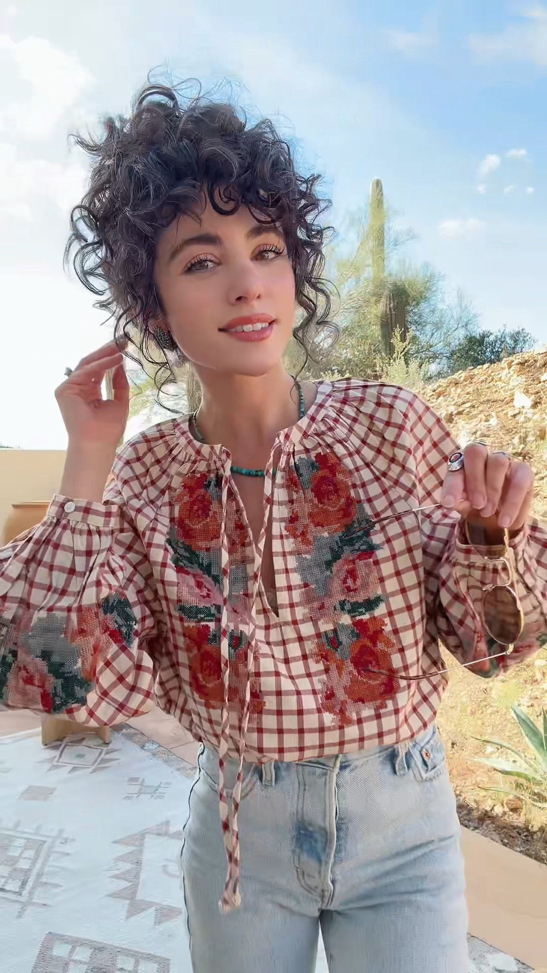 This is the most spring blouse ever! Obsessed with the @SEZANE  x #seanewyork collection  

#LTKValentine #LTKgrwm #LTKSeasonal