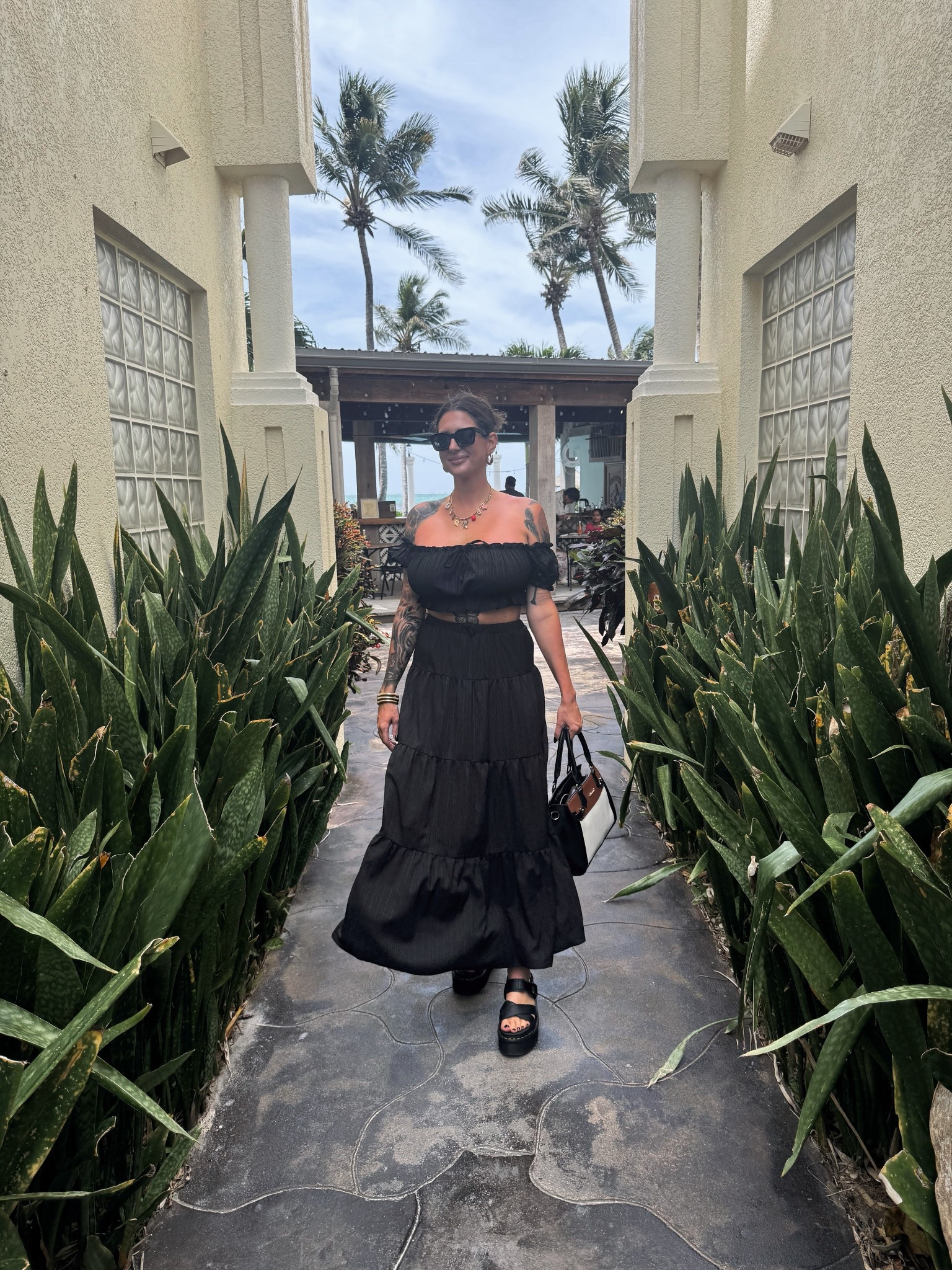 My favorite girls night fit + travel outfit 🖤 so comfy & goes great with a martini— classy alt 🤭 #altstyle 

#LTKootd #LTKTall #LTKMidsize