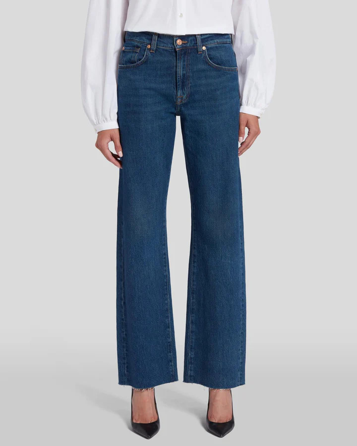 MANKIND Tess Trouser in Bluebell | 7 For All Mankind | 7 For All Mankind