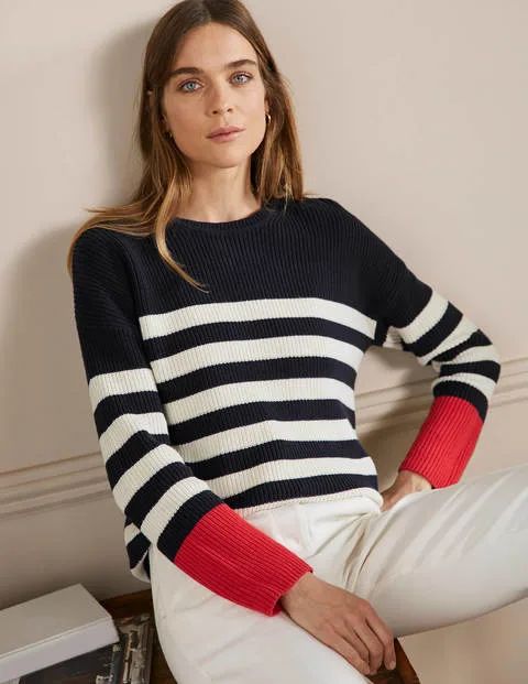 Striped Wide Sleeve Sweater | Boden (US)
