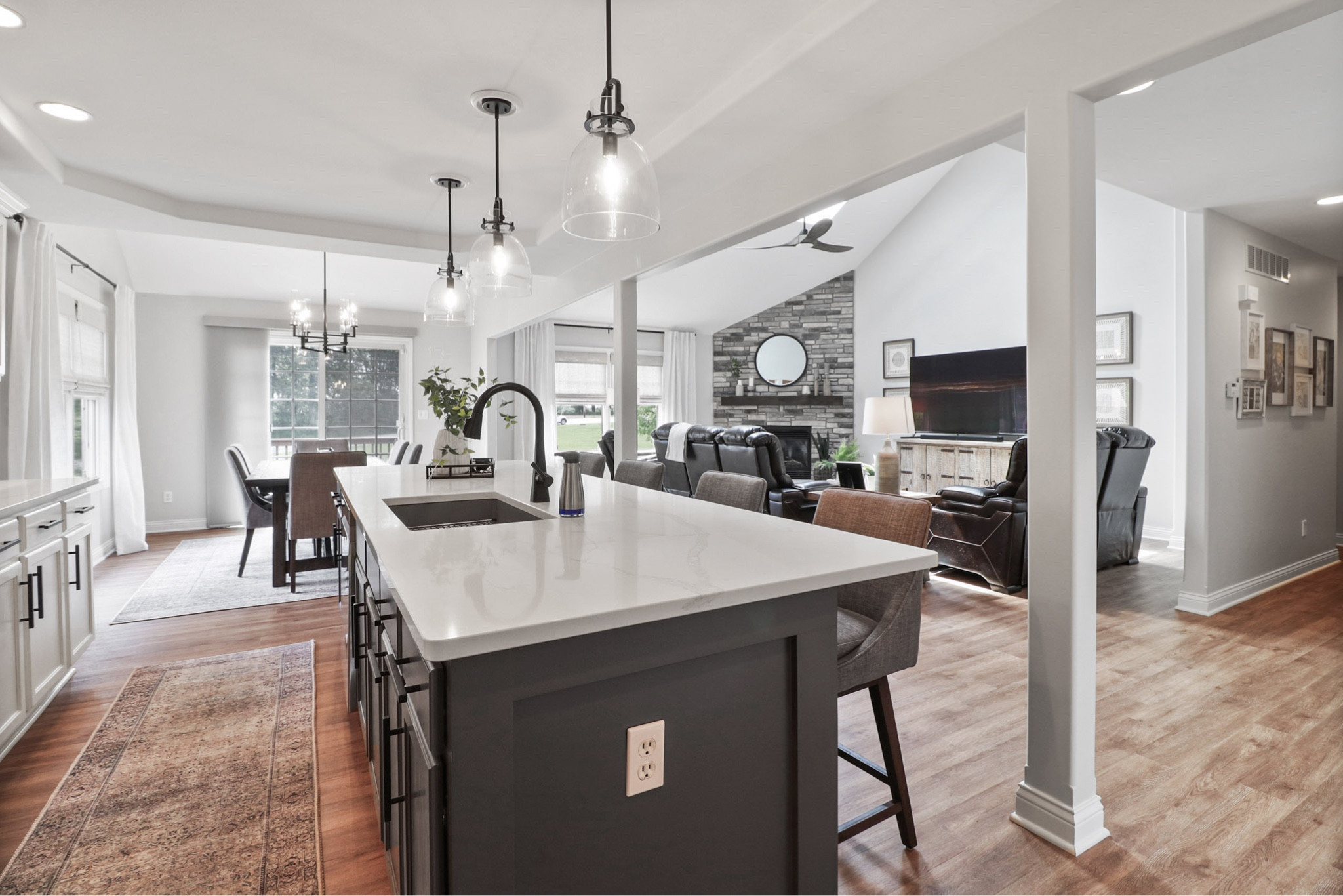 Shop this recent kitchen design and build project. It is light and bright with a fresh and modern feel featuring black plumbing fixtures, lighting, and hardware.

#LTKstyletip #LTKhome