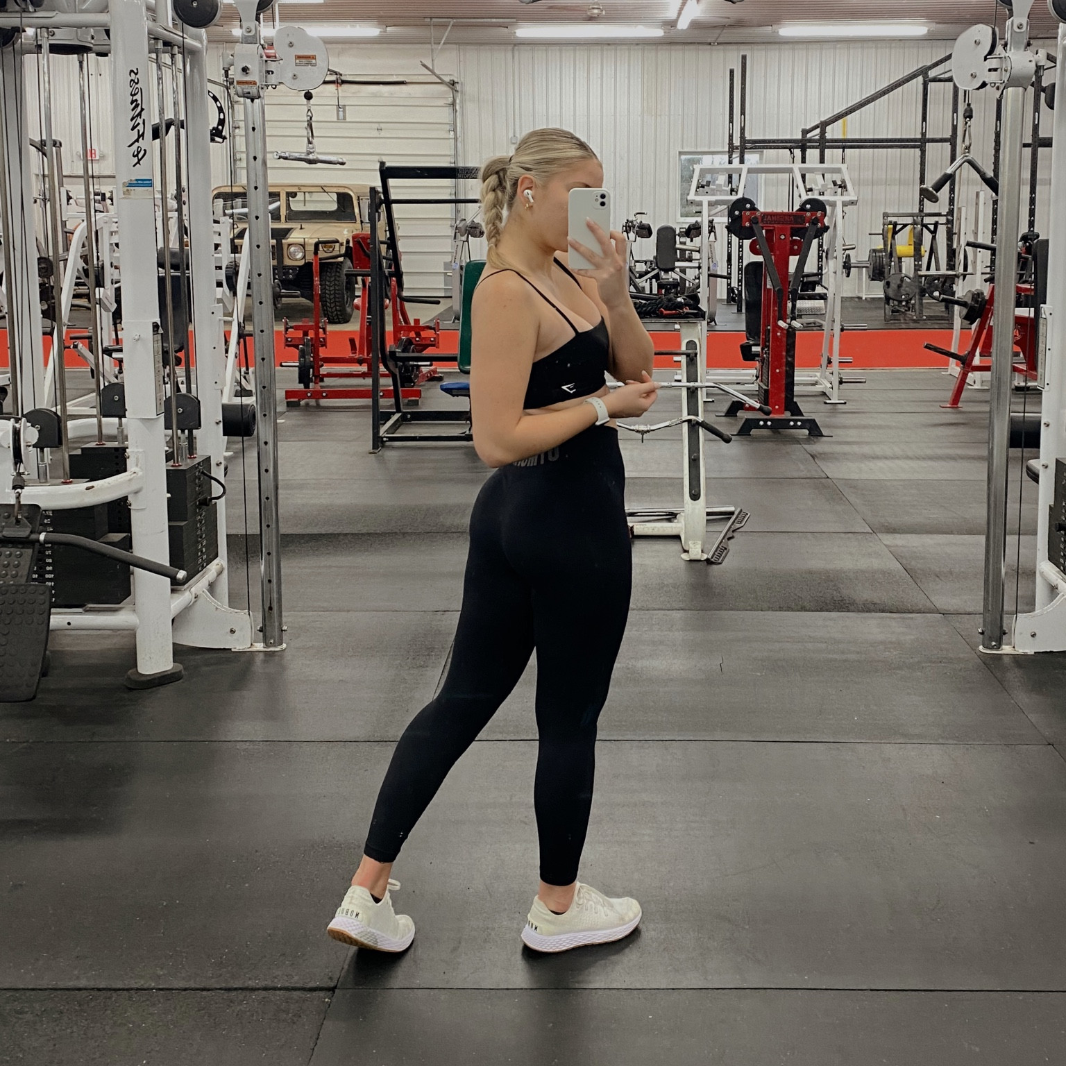 all black leg day gym girl fit 🖤
bra from gymshark 
leggings from gymshark 
shoes from nobull
watch & airpod pro’s from apple

#LTKfitness #LTKshoecrush