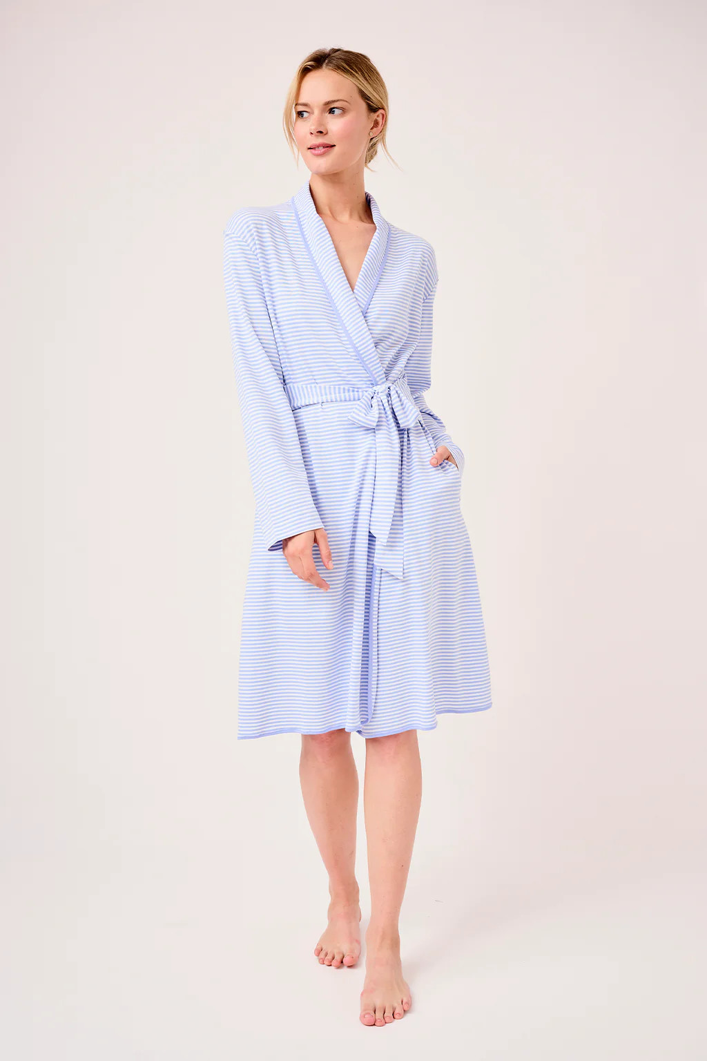 Pima Robe in Hydrangea | Lake Pajamas