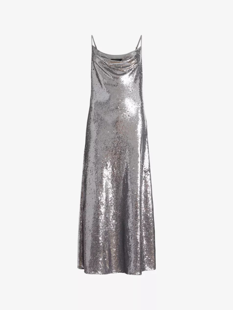 Hadley sequin-embellished recycled-polyester maxi dress | Selfridges