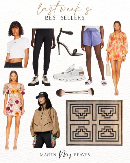 Last Week’s Bestsellers - Nike tee - lululemon favorites - revolve dresses - on sneakers 

#LTKstyletip #LTKhome