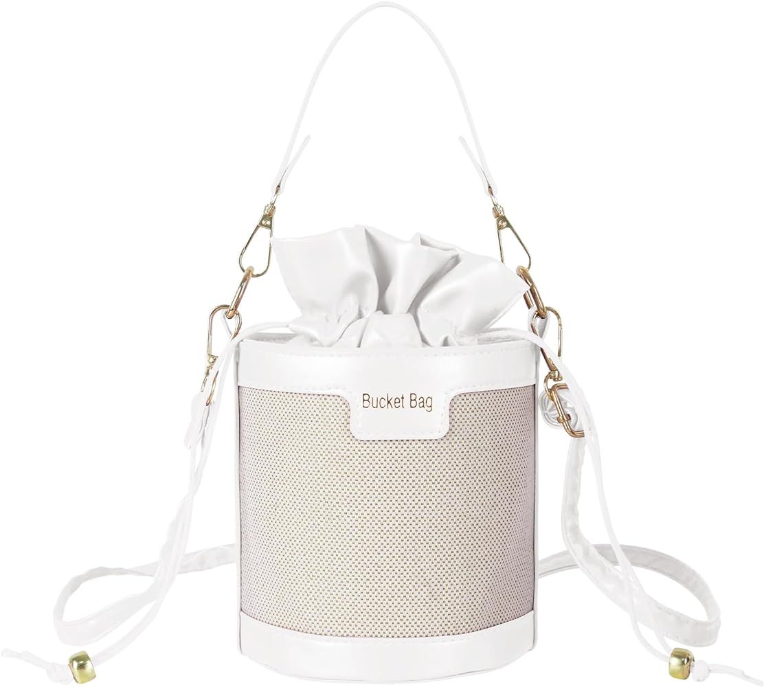 SDNCYE The Bucket Bags for Women,PU Casual Handbag Crossbody Tote Bag,Bucket Bag Trendy Fashion D... | Amazon (US)