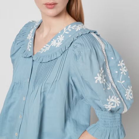 Sea New York Kyla Linen and Cotton-Blend Top | Coggles | Coggles (Global)