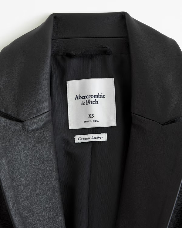 Genuine Leather Blazer | Abercrombie & Fitch (US)
