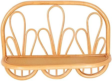 Bamboo Floating Shelf, Rattan Shelf, Rattan Wall Shelf, Small Shelf Nursery, Decorative Shelves f... | Amazon (US)