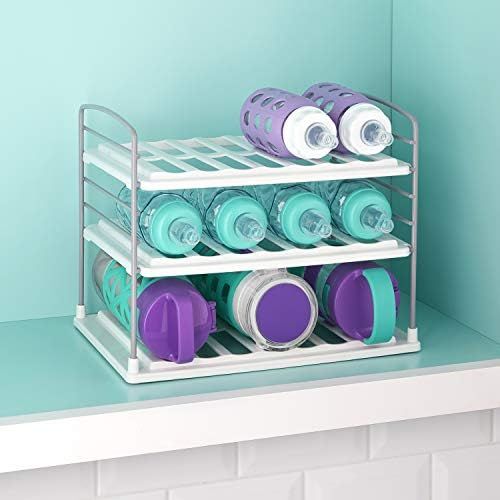 YouCopia UpSpace Water Bottle Organizer, 3-Shelf, White | Amazon (US)