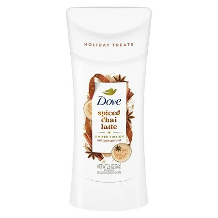 Dove Limited Edition Holiday Treats Antiperspirant Deodorant Stick Spiced Chai Latte, 2.6 oz | Walmart (US)