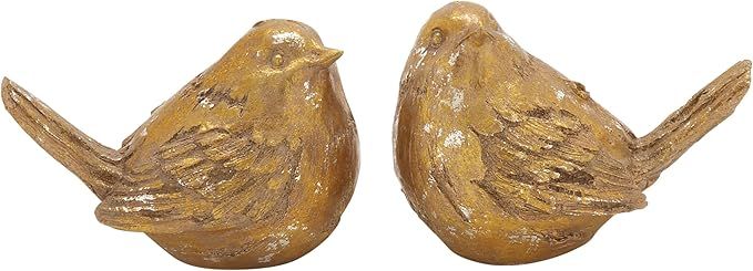 Deco 79 Polystone Bird Decorative Sculpture Home Decor Statues, Set of 2 Accent Figurines 8"W, 6"... | Amazon (US)