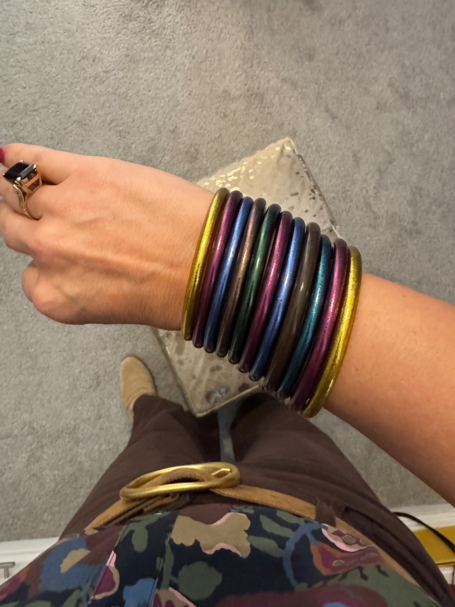 Accessories can make the outfit. A fun mix of @budhagirl bangles 

#LTKootd #LTKgrwm