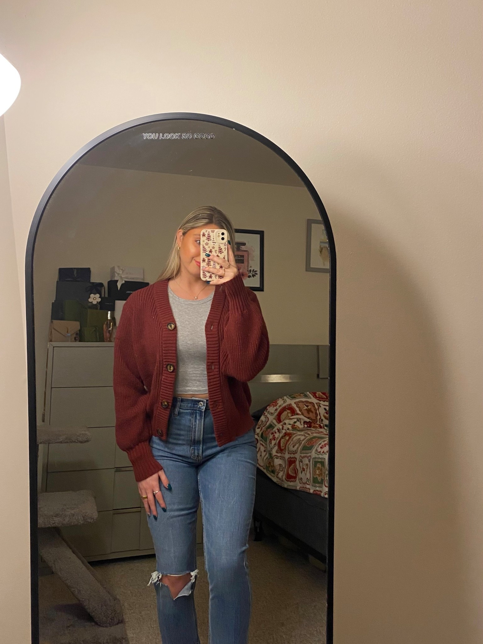 love this cardi worn open or closed 

#LTKootd #LTKSeasonal