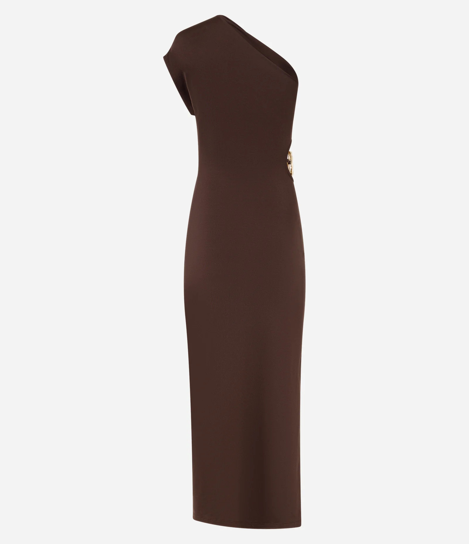 Vestido Midi com Um Ombro Só Assimétrico e Fenda Lateral Vermelho - Lojas Renner | Renner (BR)