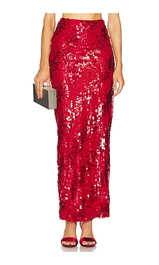Michael Costello x REVOLVE Marlene Skirt in Red from Revolve.com | Revolve Clothing (Global)