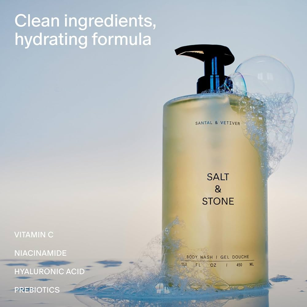 Amazon.com : Salt & Stone Body Wash with Antioxidants for Deep Moisture | For Women & Men, Sulfat... | Amazon (US)
