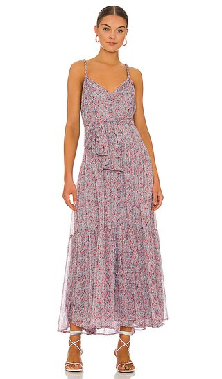 Eartha Dress in Taupe Pink Floral | Revolve Clothing (Global)