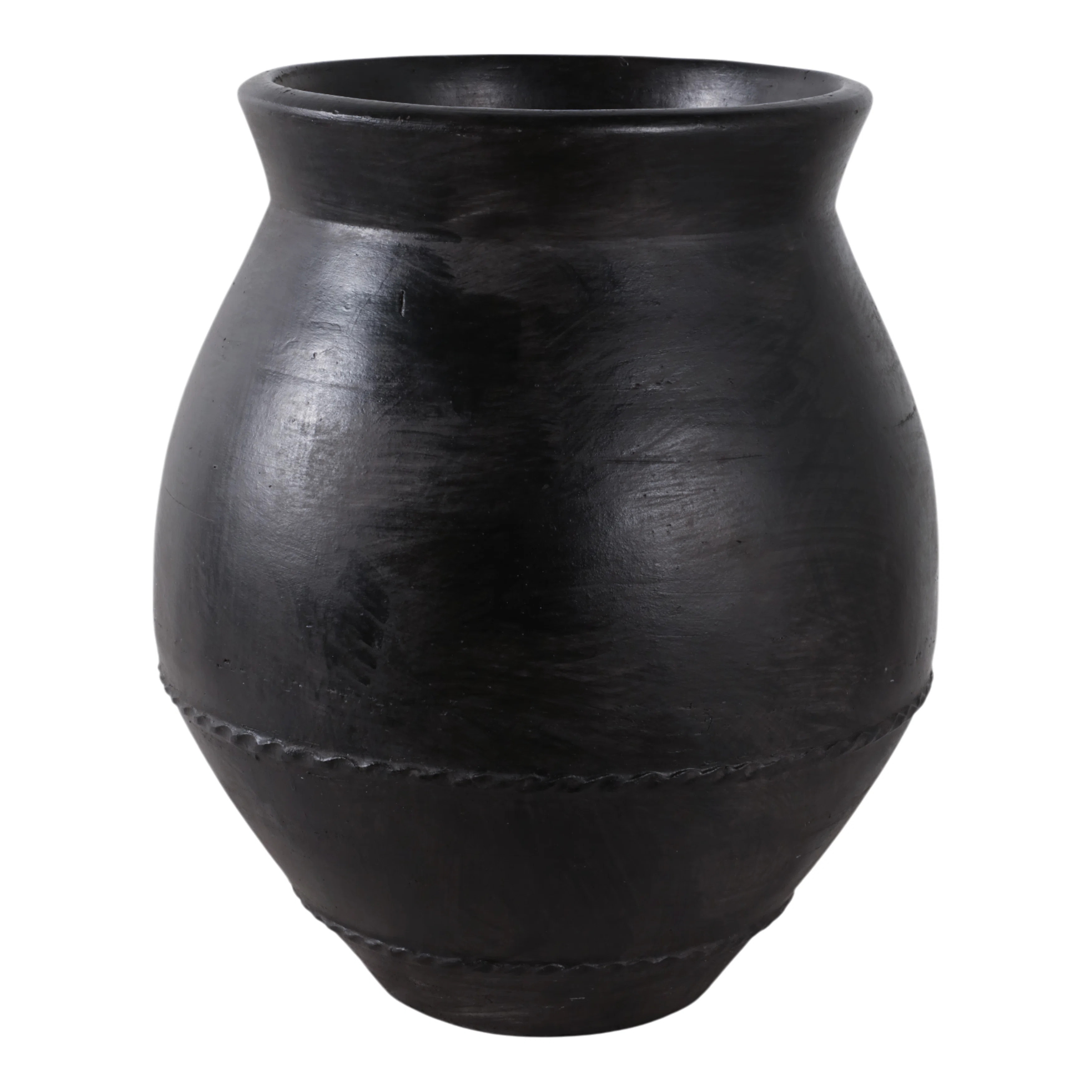 Hooge Pottery Terracotta Vase Handmade Ceramic Decorative Accent Container Artisan Sculpted Clay ... | Wayfair North America
