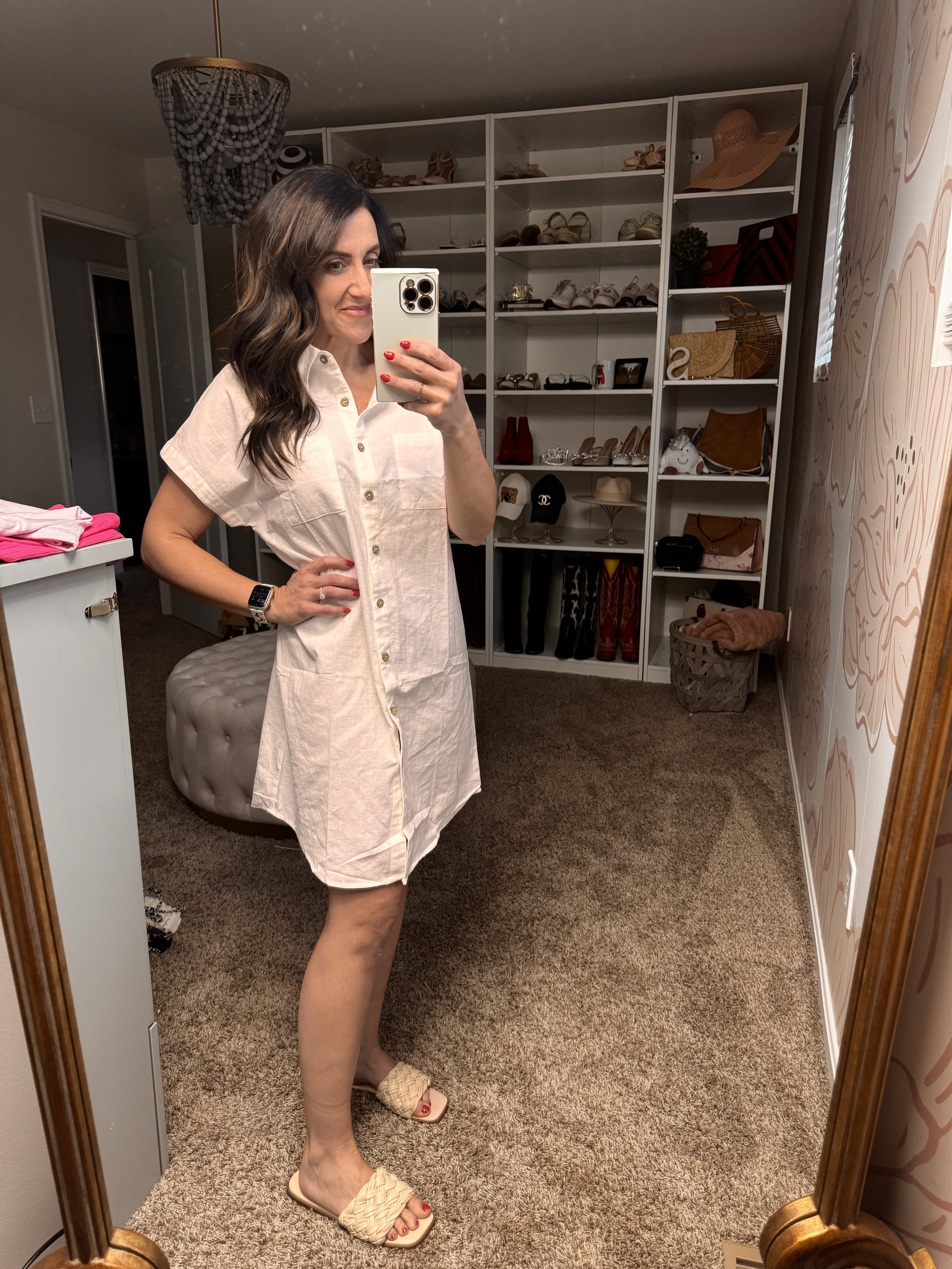 Shirt dress.  Summer outfit.  Spring break. 