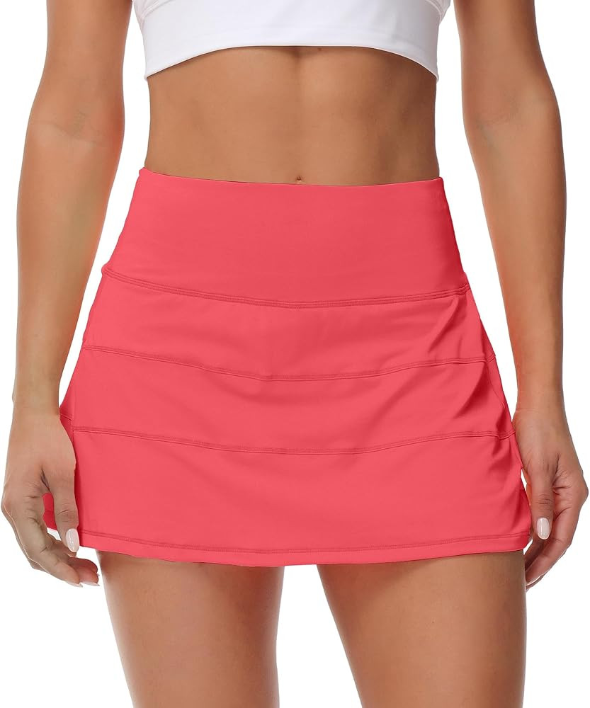MCEDAR Pleated Tennis Skirt for Women with Pockets Women's High Waisted Athletic Golf Skorts Skir... | Amazon (US)
