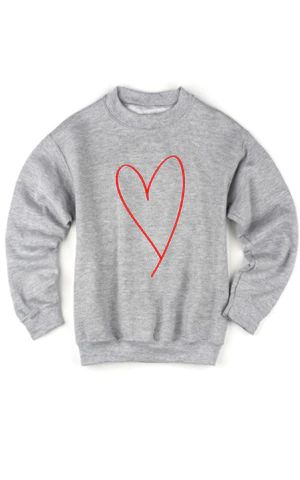 Kids Heart Sweatshirt | Shop Hello Fashion 