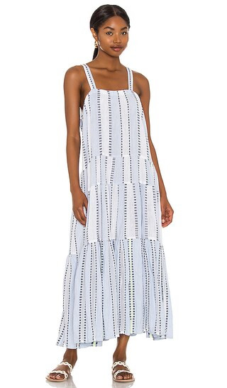 Miriam Midi dress in Light Sky Blue | Revolve Clothing (Global)