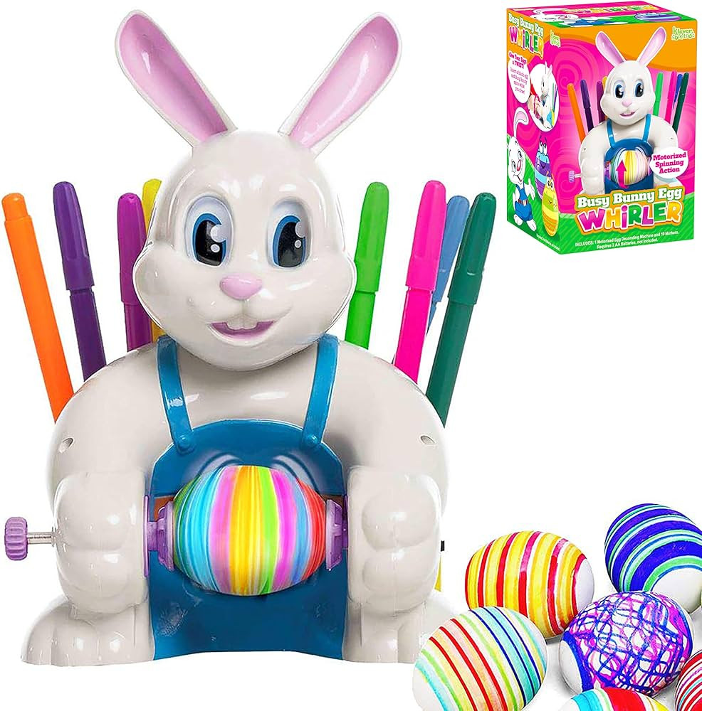 JOYIN Motorized Easter Egg Decorator Kit, Battery Driven Busy Bunny Egg Spinner Whirler Decoratin... | Amazon (US)
