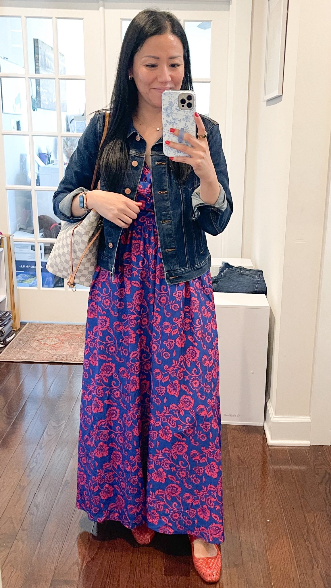 Size XS dress
Shoes are true to size
Exact denim jacket is older


#LTKootd #LTKSeasonal #LTKOver40