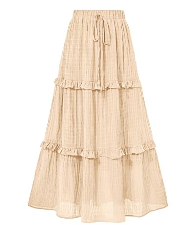 Amazon.com: BTFBM Women's Long Summer Skirt 2026 Elegant High Waist Cocktail Party Wedding Guest ... | Amazon (US)