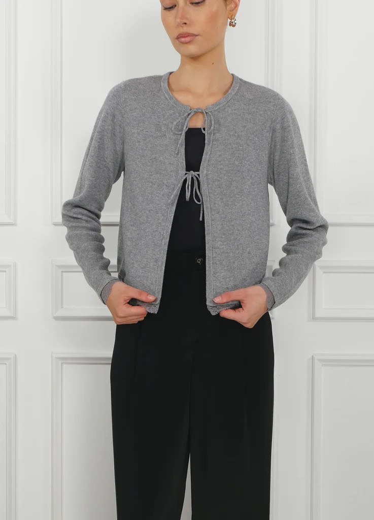 Elaine Cardigan Alloy | CAMI NYC