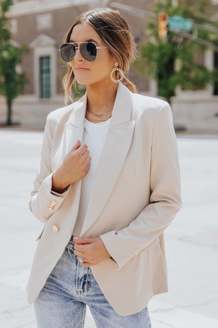 Tribeca Tailored Taupe Blazer | Magnolia Boutique