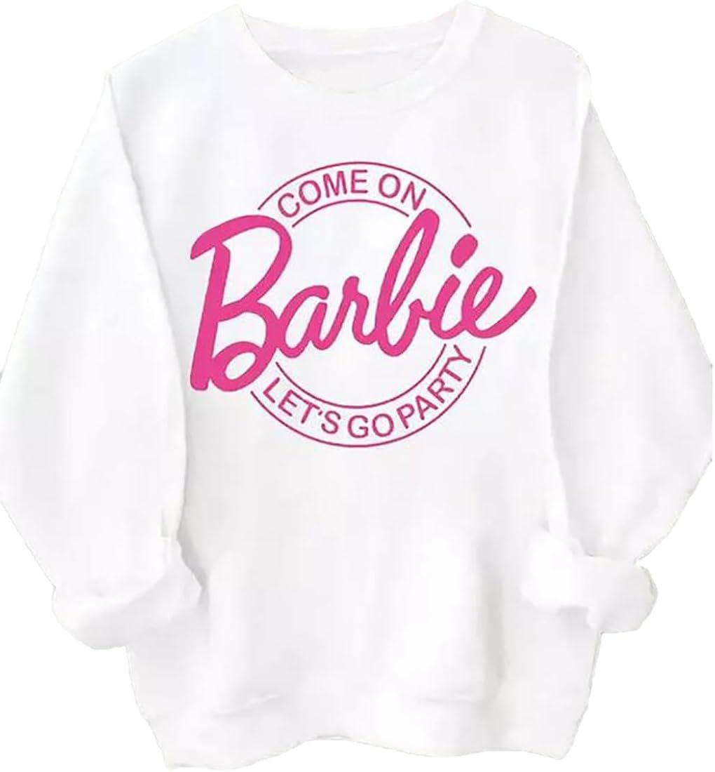 FNnemg Women's Come On Let's Go Party Sweatshirt Cute Doll Trendy Girls Pullover Casual Bachelore... | Amazon (US)