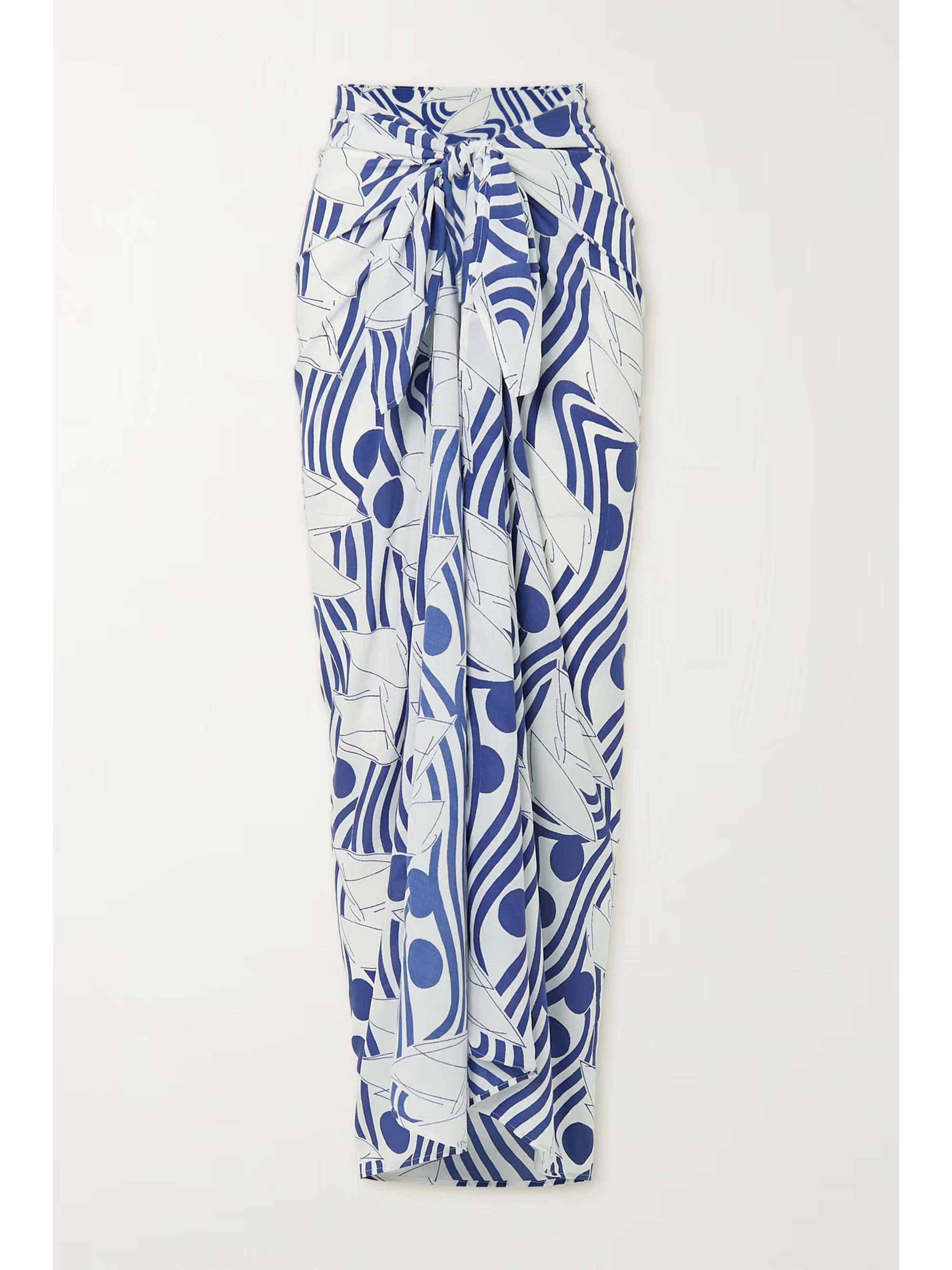 Blue + NET SUSTAIN Turisimo printed recycled voile pareo | FISCH | NET-A-PORTER | NET-A-PORTER (US)