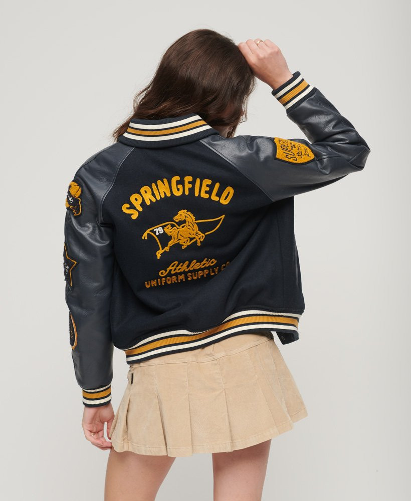 College Patched Varsity Jacket | Superdry (UK)