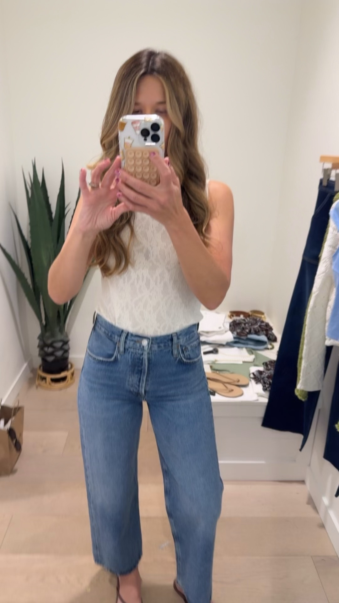 Jeans try on AGOLDE ren size 26
Tank small