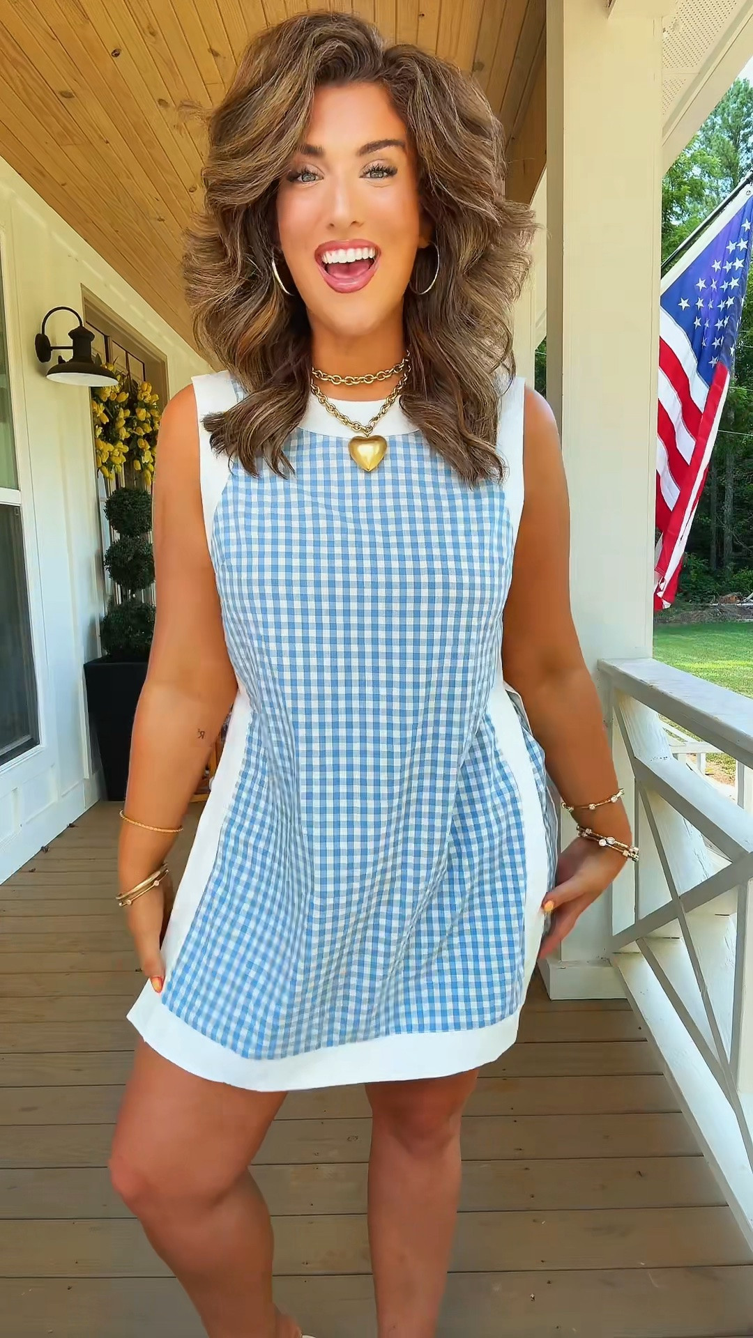 Probably the most viral two piece set EVER now comes in a gingham style & of course I had to order it in every color available. 😜🦋🩵

#LTKMidsize #LTKgrwm #LTKootd