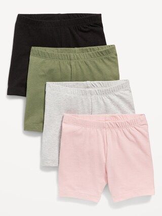 Jersey-Knit Biker Shorts 4-Pack for Toddler Girls | Old Navy (US)